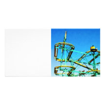 Roller Coaster Customised Photo Card