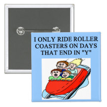 roller coaster fanatic buttons