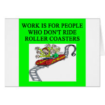 roller coaster fanatic greeting cards