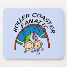 Roller Coaster Fanatic Tshirts and Gifts Mouse Pads