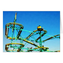 Roller Coaster Greeting Card