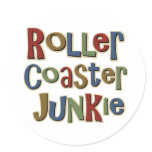 Roller Coaster Junkie Stickers