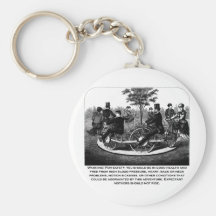 Roller Coaster Warning Key Chains