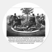 Roller Coaster Warning Sticker