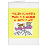 roller coasters greeting cards