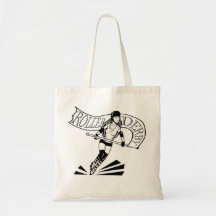 Roller Derby Banner Girl Bags