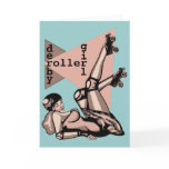 roller derby girl pin up