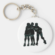 Roller Derby Girls Key Chains
