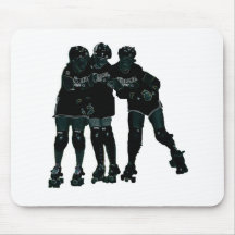 Roller Derby Girls Mousepad