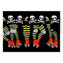 Roller Derby Greeting Card