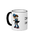 Roller Derby Jammer Customisable Coffee Mugs