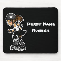 Roller Derby Jammer Customisable Mouse Mats