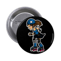 Roller Derby Jammer Pin