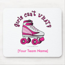 Roller Derby Skate - Pink Mousepad