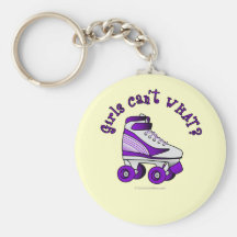 Roller Derby Skate - Purple Keychains