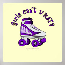 Roller Derby Skate - Purple Print