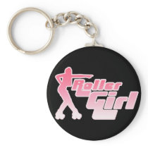 Roller Girl 80s Keychain