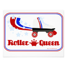 Roller Queen Personalised Invitations