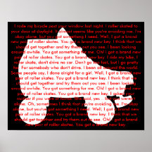 roller skate : brand new key poster