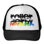 roller skate grunge rainbow mesh hats