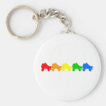 roller skate rainbow key chains