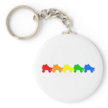 roller skate rainbow keychains