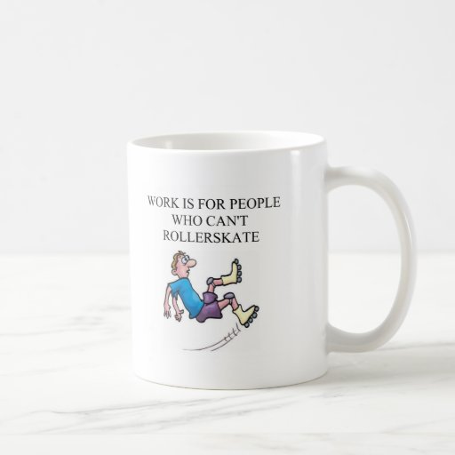 roller skating accident coffee mugs