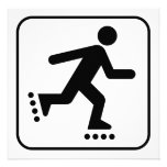 Rollerblade Symbol Invitation