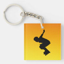Rollerblading Key Chain