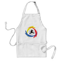 Rollerblading Tricolor Emblem Apron
