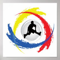 Rollerblading Tricolor Emblem