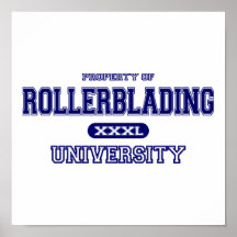 Rollerblading University Print