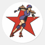 rollergirl jammer sticker