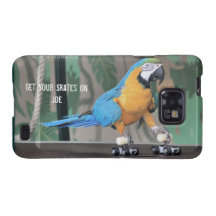 Rollerskating Parrot  Case Samsung Galaxy S Case