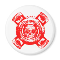 Rolling Bonez I Fridge Magnet