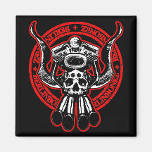 Rolling Bonez II Fridge Magnets