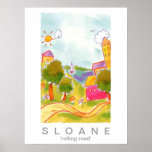 rolling road print