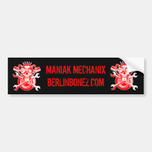 RollingBonezIV - Maniak Mechanix Bumper Stickers