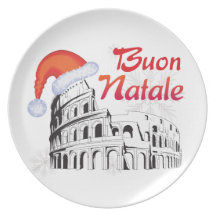 Roma Buon Natale Plate