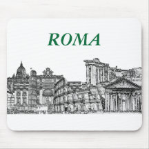 Roma, Rome... travel souvenir gifts Mouse Mat