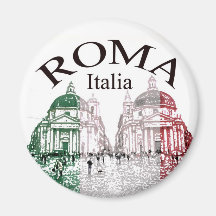 Roma Stamped Fridge Magnet