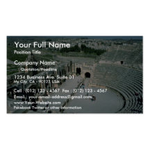Roman amphitheatre with oval piazza behind, Jarash Business Cards