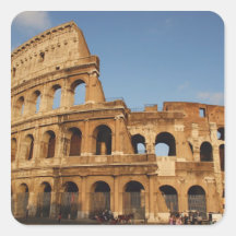 Roman Art. The Colosseum or Flavian 4 Square Sticker