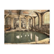 Roman Baths and Abbey, Circular Bath, Bath, Englan Postcards