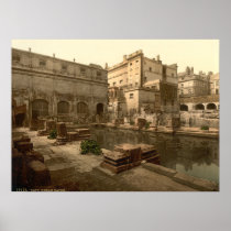 Roman Baths and Abbey I, Bath, Somerset, England Posters