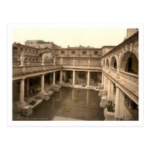 Roman Baths and Abbey II, Bath, Somerset, England Postcard