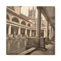Roman Baths and Abbey III, Bath, Somerset, England Fridge Magnets