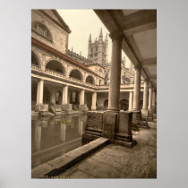 Roman Baths and Abbey III, Bath, Somerset, England Posters