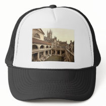Roman Baths and Abbey, IV, Bath, England classic P Mesh Hat