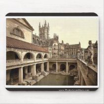 Roman Baths and Abbey, IV, Bath, England classic P Mousemat